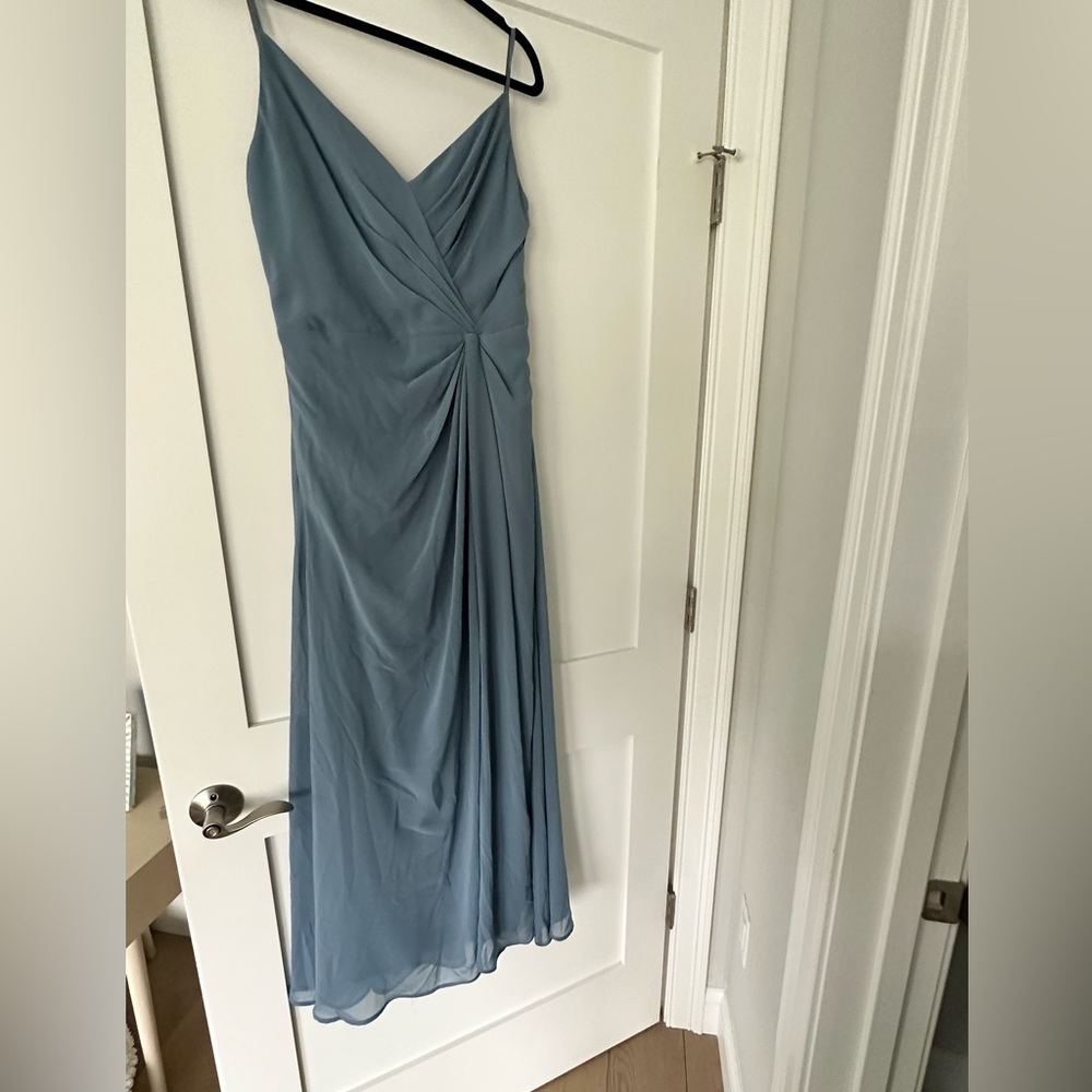 Mori Lee Slate Bridesmaid Dress